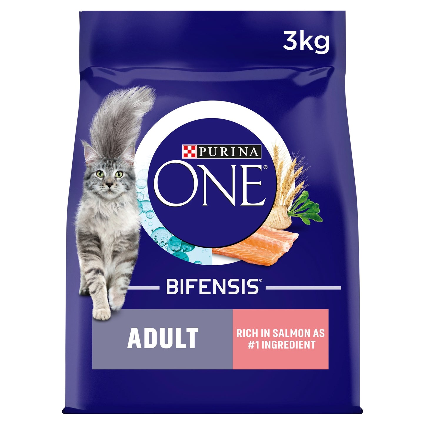 PURINA ONE Salmon Dry Cat Food 3kg — image 1