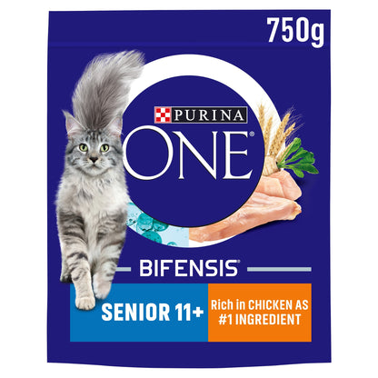 PURINA ONE Senior 11+ Chicken Dry Cat Food 750g — image 1