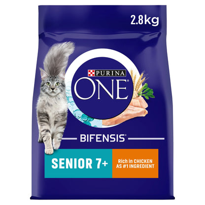 Purina One Senior 7+ Dry Cat Food Chicken 2.8Kg — image 1
