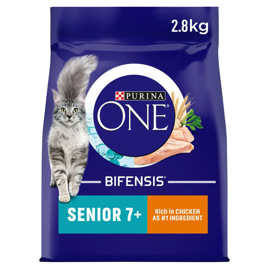 Purina One Senior 7+ Dry Cat Food Chicken 2.8Kg — image 1