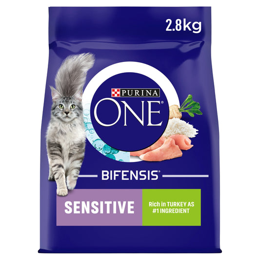 Purina One Sensitive Dry Cat Food Turkey 2.8Kg — image 1