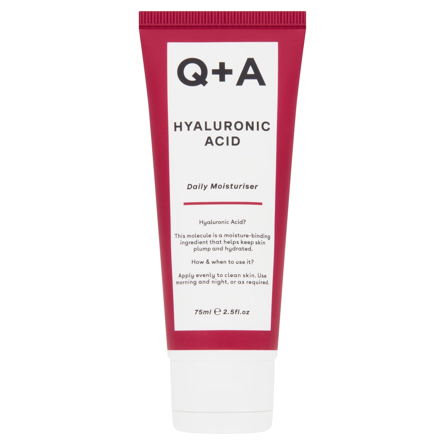 Q+A Hyaluronic Acid Daily Moisturiser 75ml — image 1