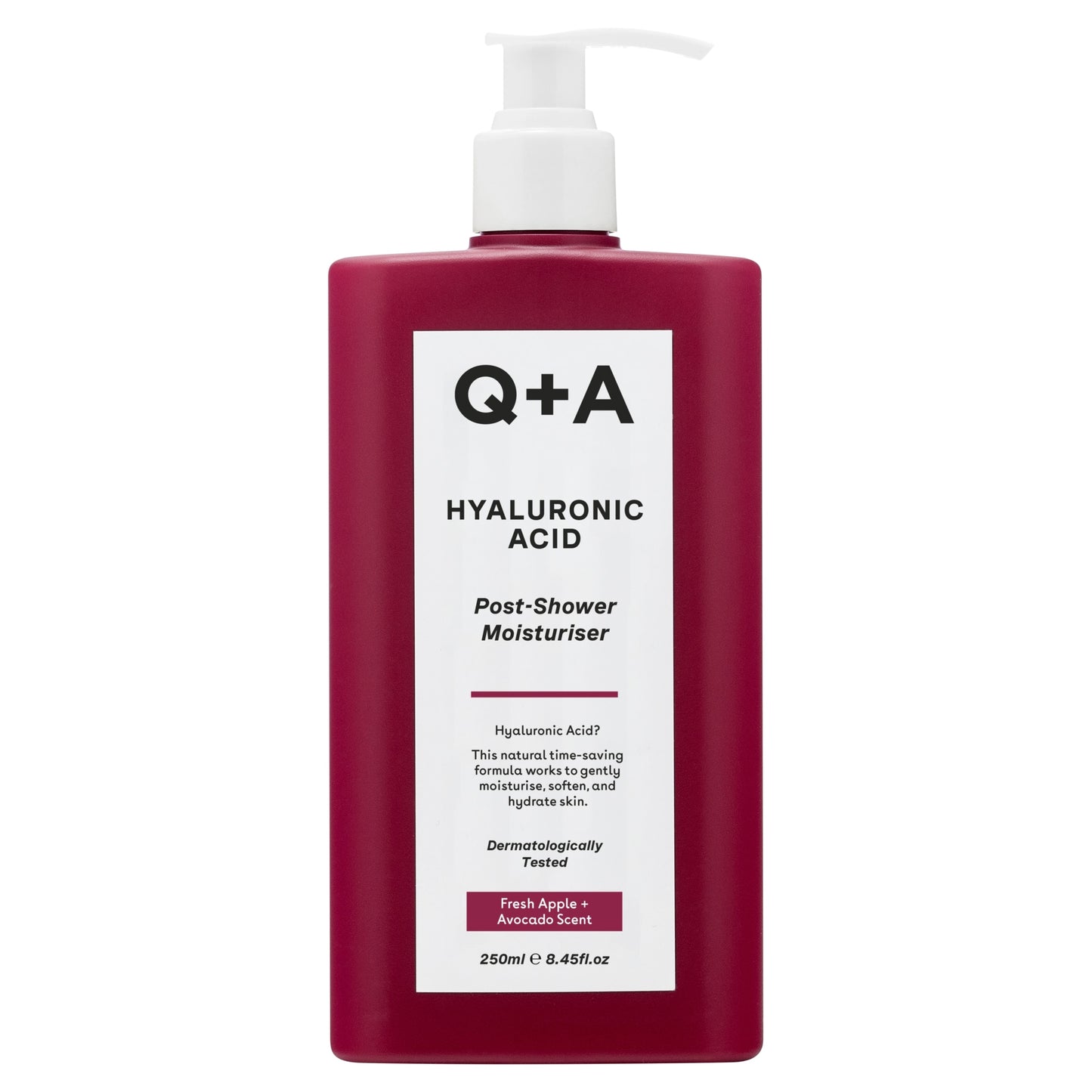 Q+A Hyaluronic Acid Post Shower Moisturiser 250ml — image 1