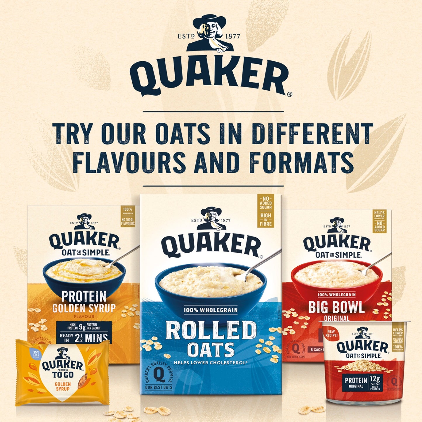 Quaker Big Bowl Golden Syrup Porridge Sachets 6x49.6g — image 2