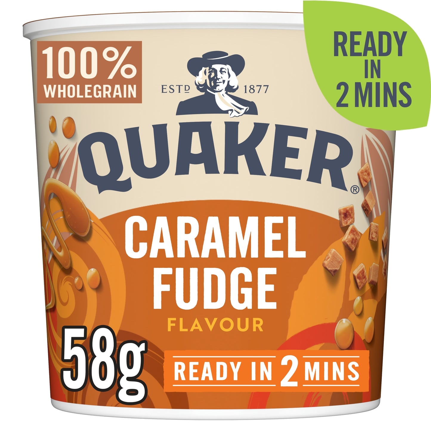 Quaker Caramel Fudge Porridge Pot 58G — image 1