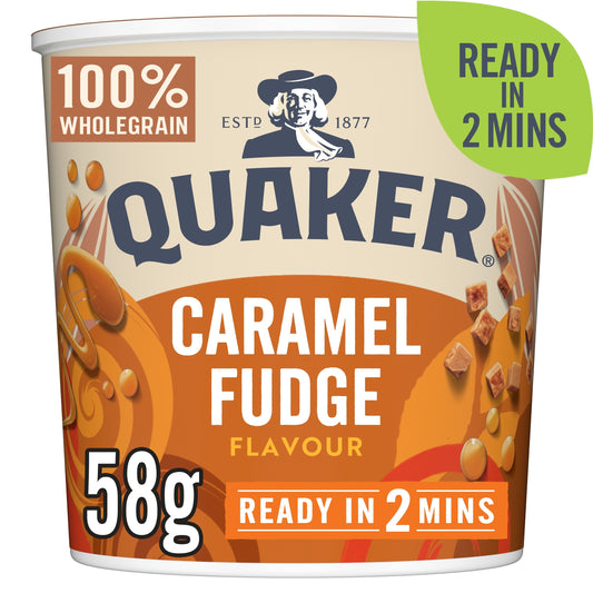 Quaker Caramel Fudge Porridge Pot 58G — image 1