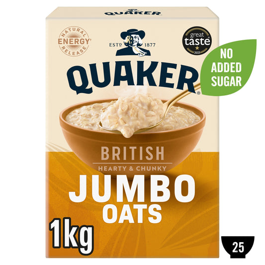 Quaker Jumbo Porridge Oats 1kg — image 1