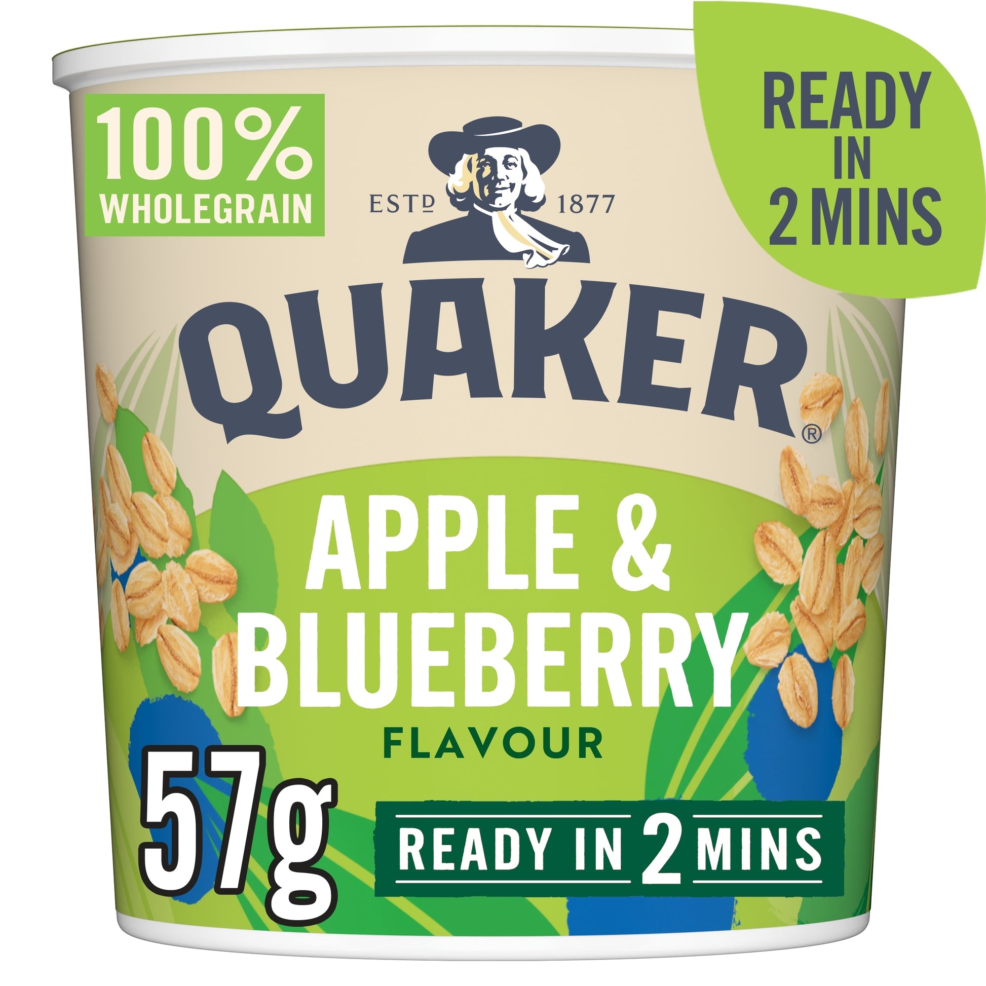 Quaker Oat So Simple Apple & Blueberry Porridge Pot 57g — image 1