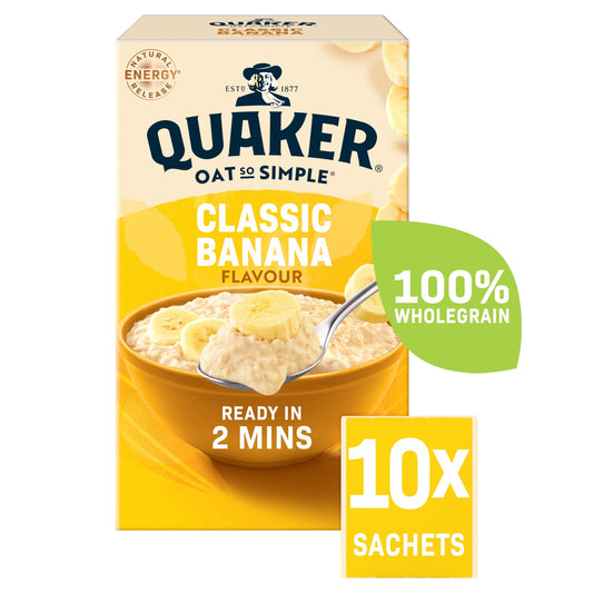 Quaker Oat So Simple Classic Banana Porridge Sachets 10x34.8g — image 1