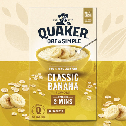 Quaker Oat So Simple Classic Banana Porridge Sachets 10x34.8g — image 2