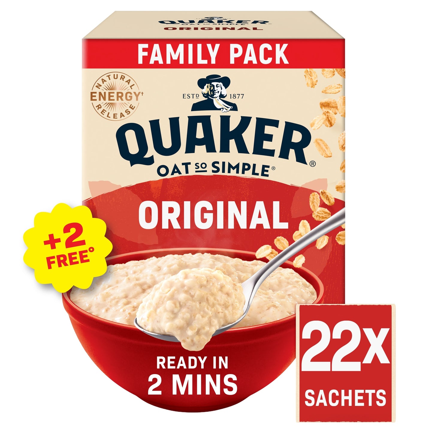 Quaker Oat So Simple Original Big Pack Porridge Sachets 22x27g — image 1