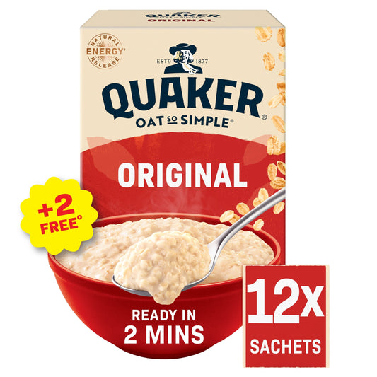 Quaker Oat So Simple Original Porridge Sachets 12x27g — image 1
