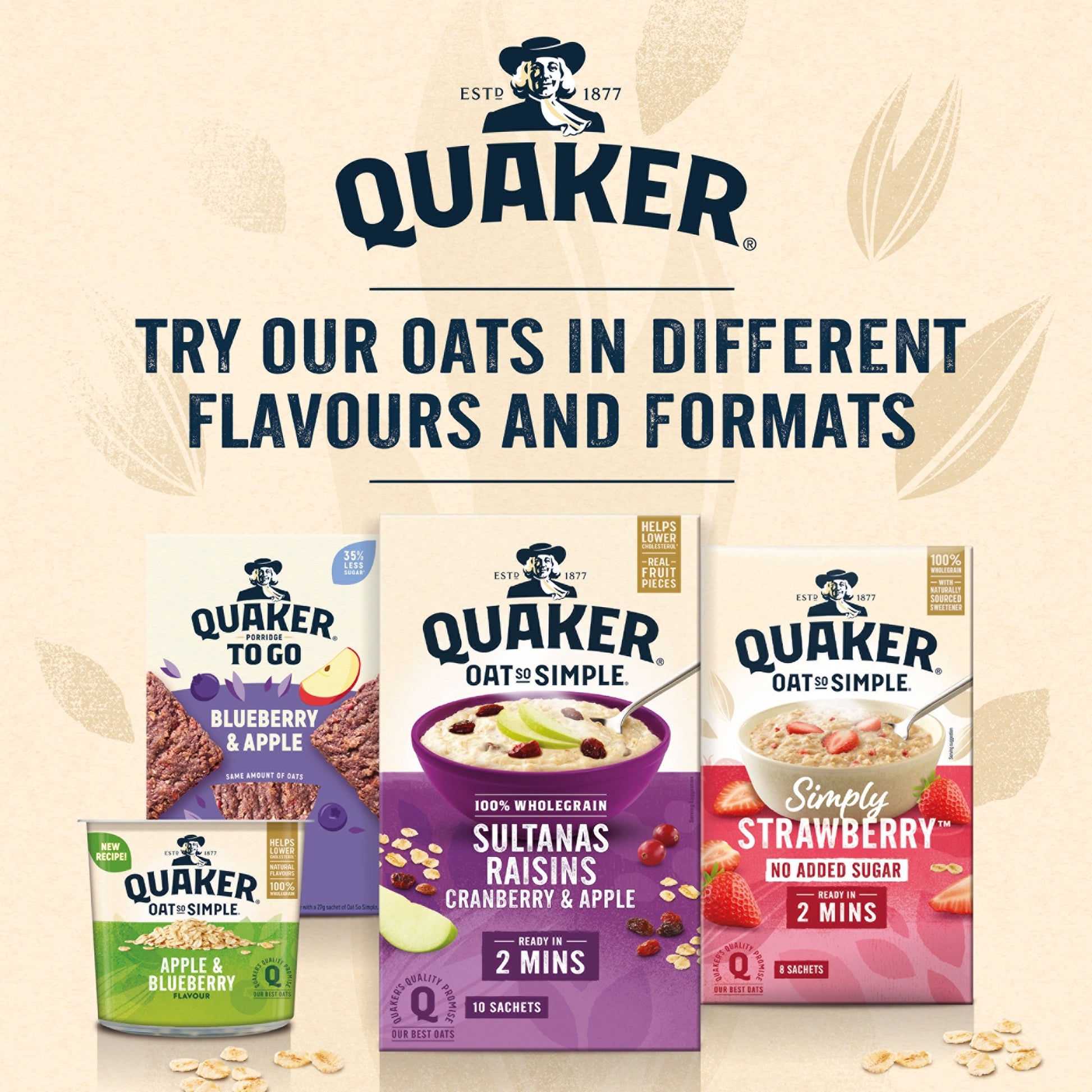 Quaker Oat So Simple Sultana & Raisin Porridge Sachets 10x38.5g — image 2