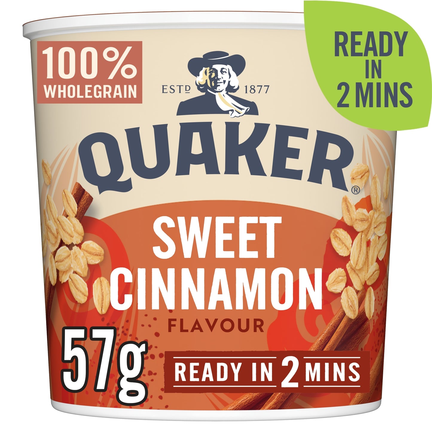 Quaker Oat So Simple Sweet Cinnamon Porridge Pot 57g — image 1