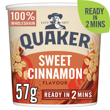 Quaker Oat So Simple Sweet Cinnamon Porridge Pot 57g — image 1