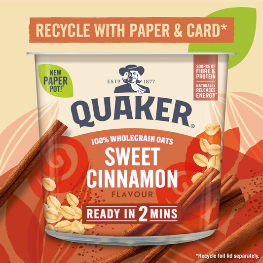 QUAKER Oat So Simple Sweet Cinnamon Porridge Pot 57g