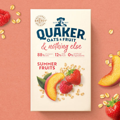 Quaker Oats Summer Fruits & Nothing Else Porridge Sachets 8 x 33g — image 2