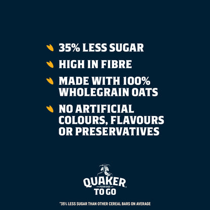 Quaker Porridge To Go Strawberry Raspberry & Cranberry Bars 2X55G — image 4