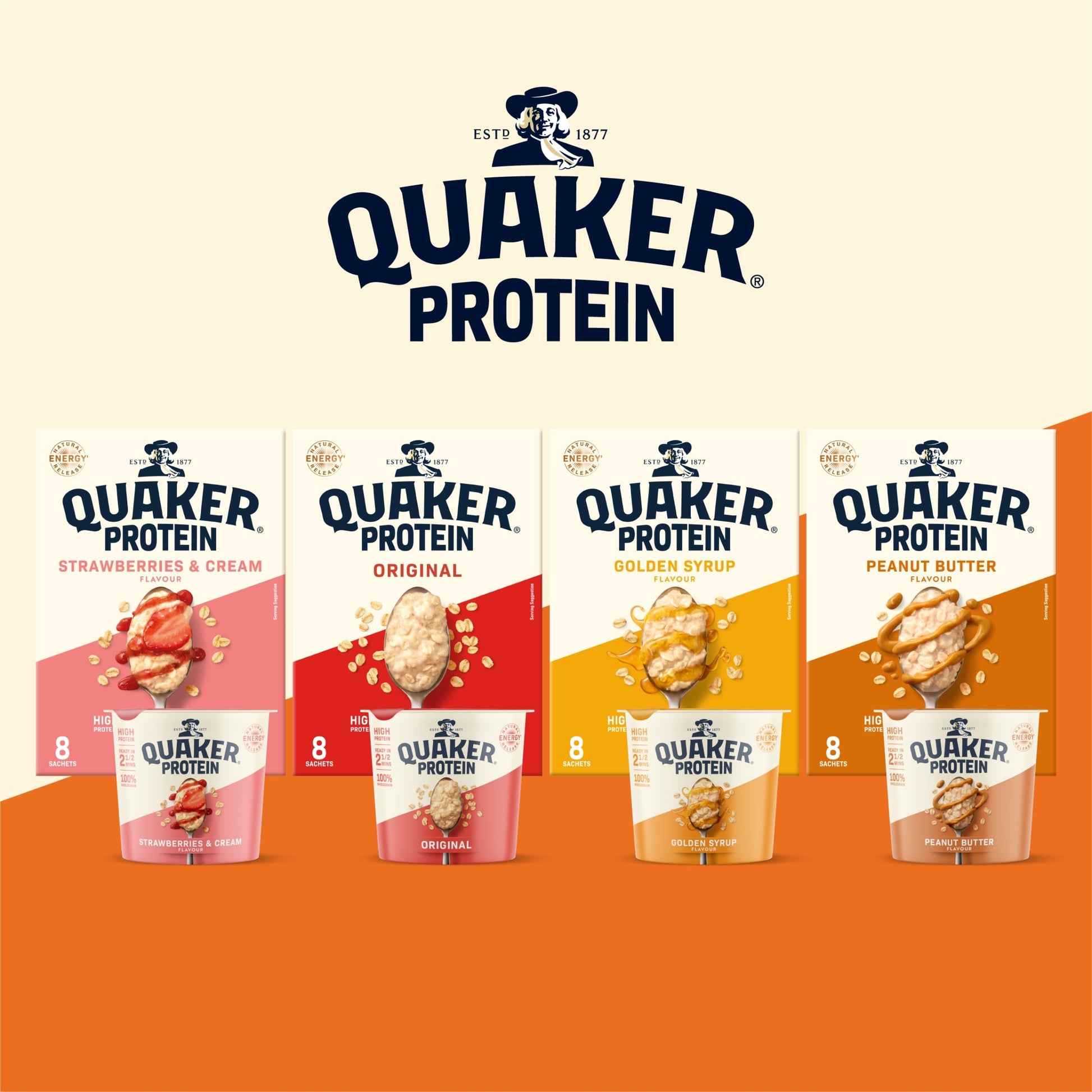 Quaker Protein Oat So Simple Original Porridge Sachets 8x37.75g — image 3