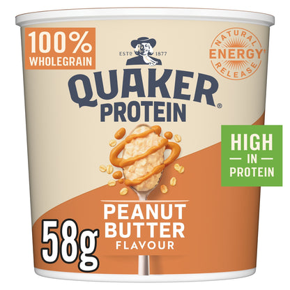 Quaker Protein Porridge Pot - Peanut Butter Flavour 58g — image 1