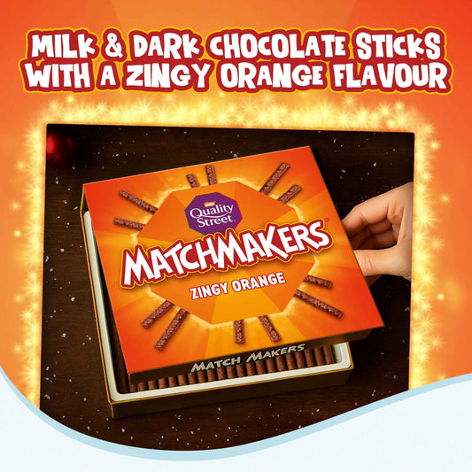 Quality Street Matchmakers Zingy Orange Chocolate Box 120g 120g pack shot