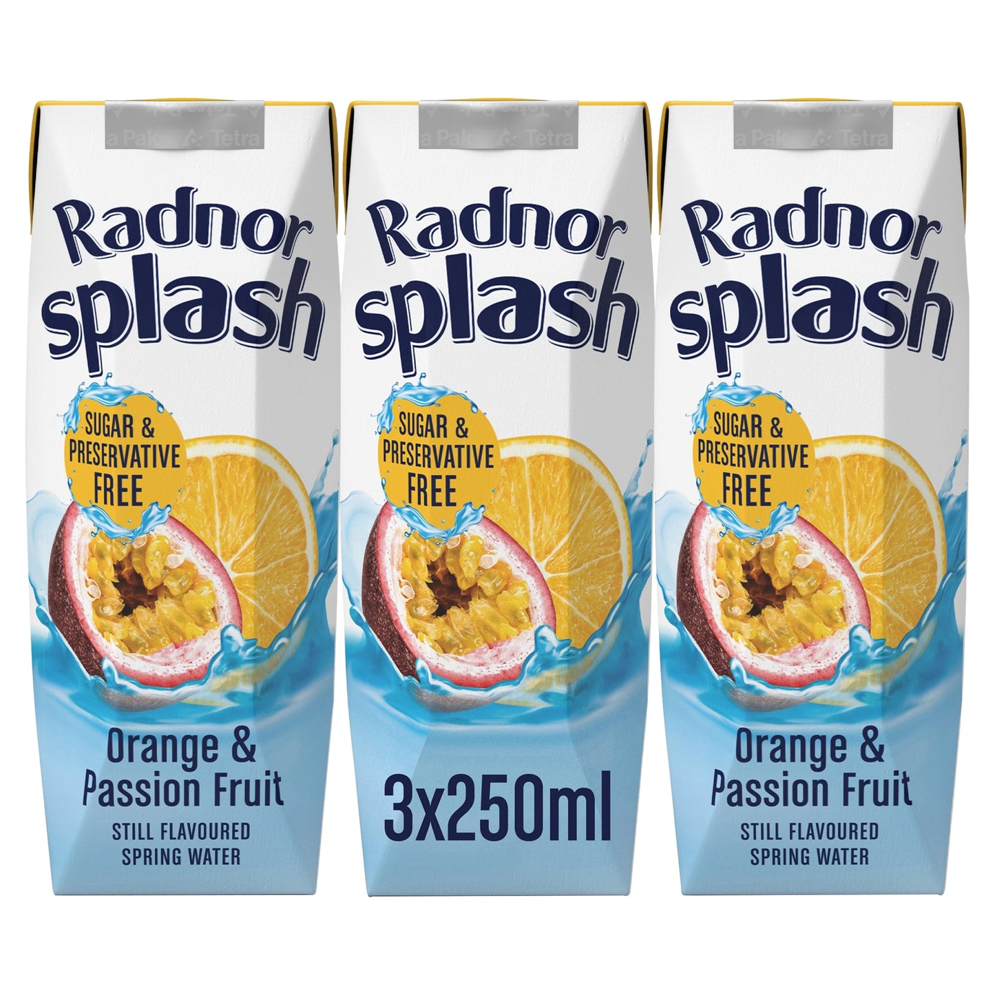 Radnor Splash Orange & Passion Fruit 3X250ml — image 1