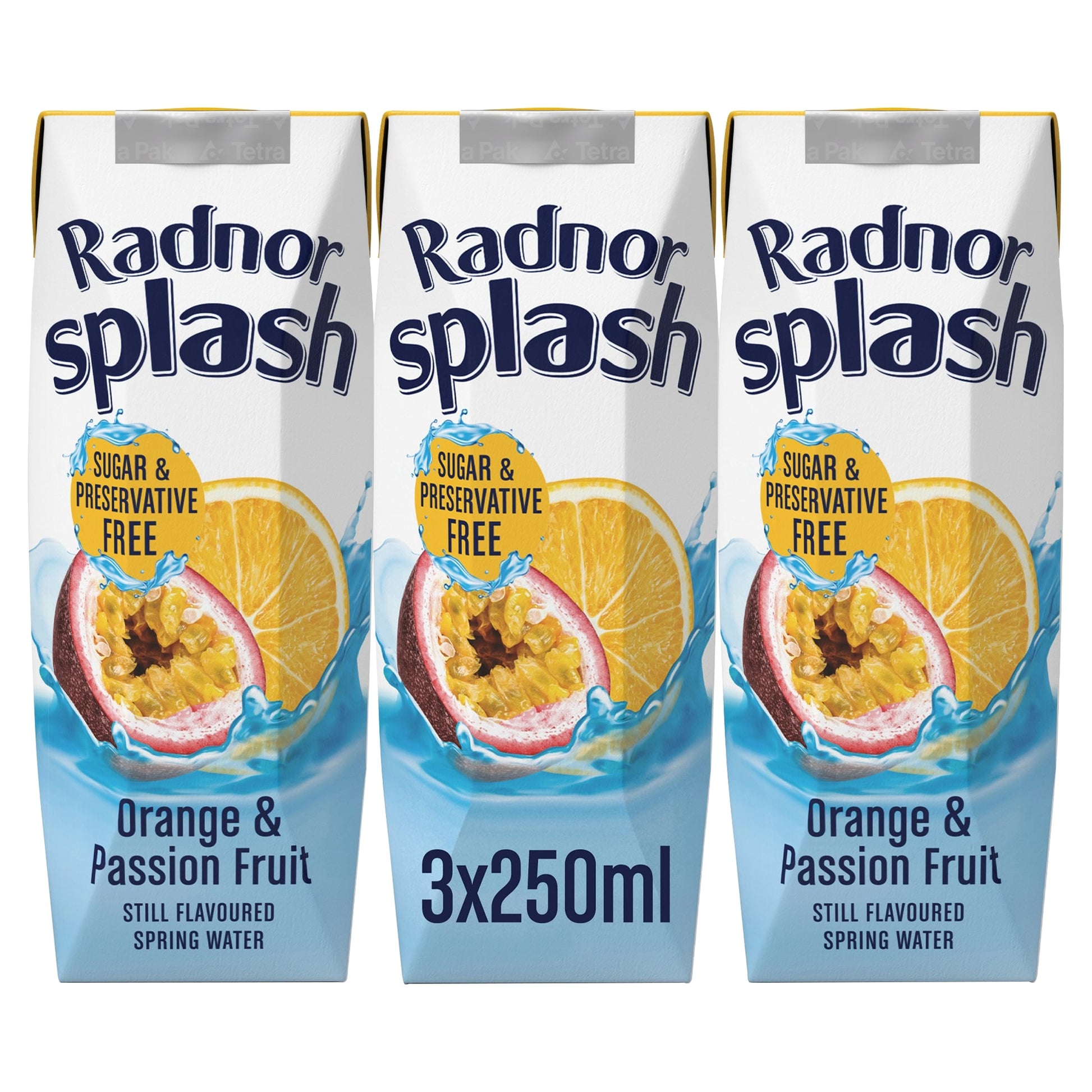 Radnor Splash Orange & Passion Fruit 3X250ml — image 1