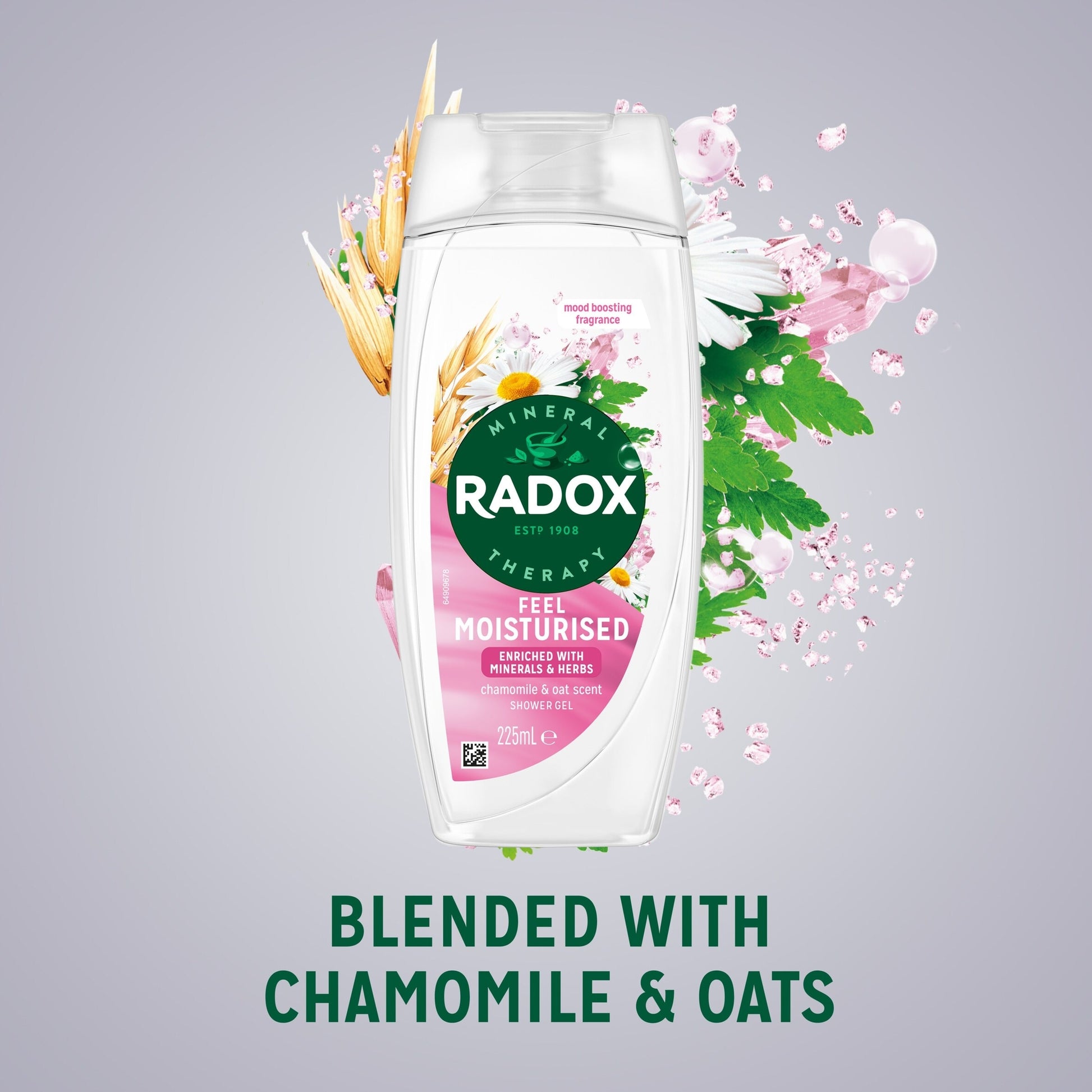 Radox Chamomile & Oat Feel Moisturised Shower Gel Body Wash 225ml — image 2
