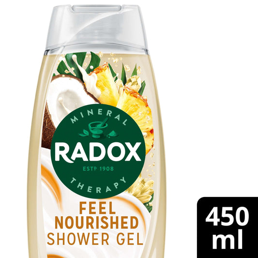 Radox Coconut & Pineapple Feel Nourished Tropical Blends Shower Gel Body Wash 450ml — image 1