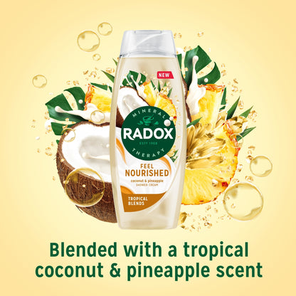 Radox Coconut & Pineapple Feel Nourished Tropical Blends Shower Gel Body Wash 450ml — image 2