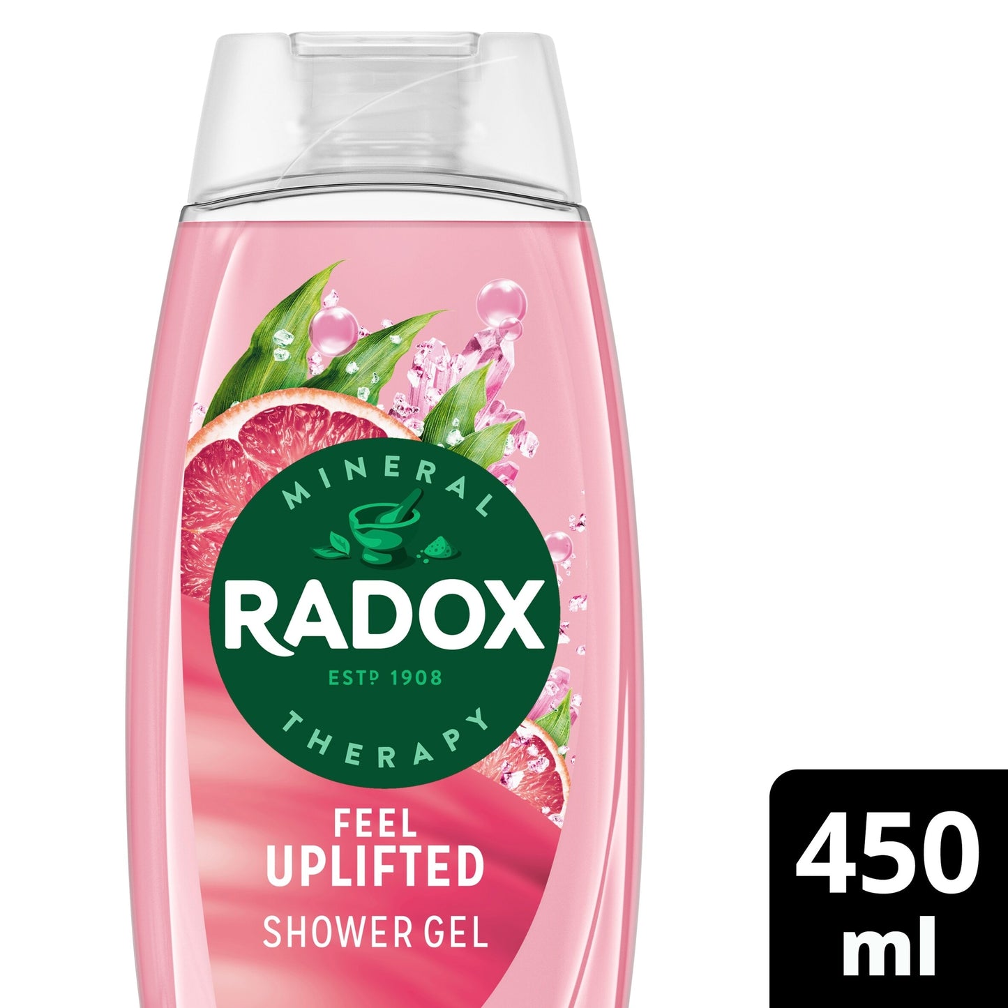 Radox Grapefruit & Ginger Feel Uplifted Shower Gel Body Wash 450ml — image 1