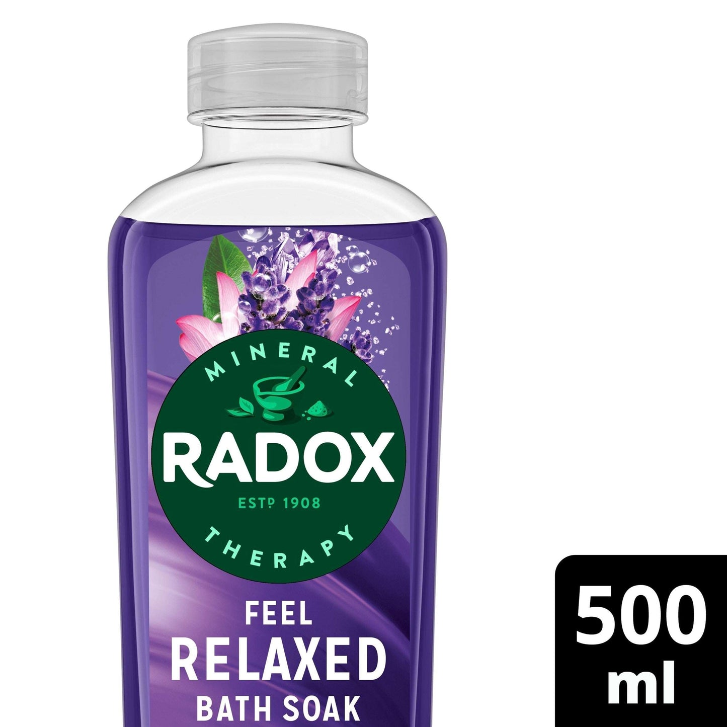 Radox Lavender Feel Relaxed Bath Soak Bubble Bath 500ml — image 1