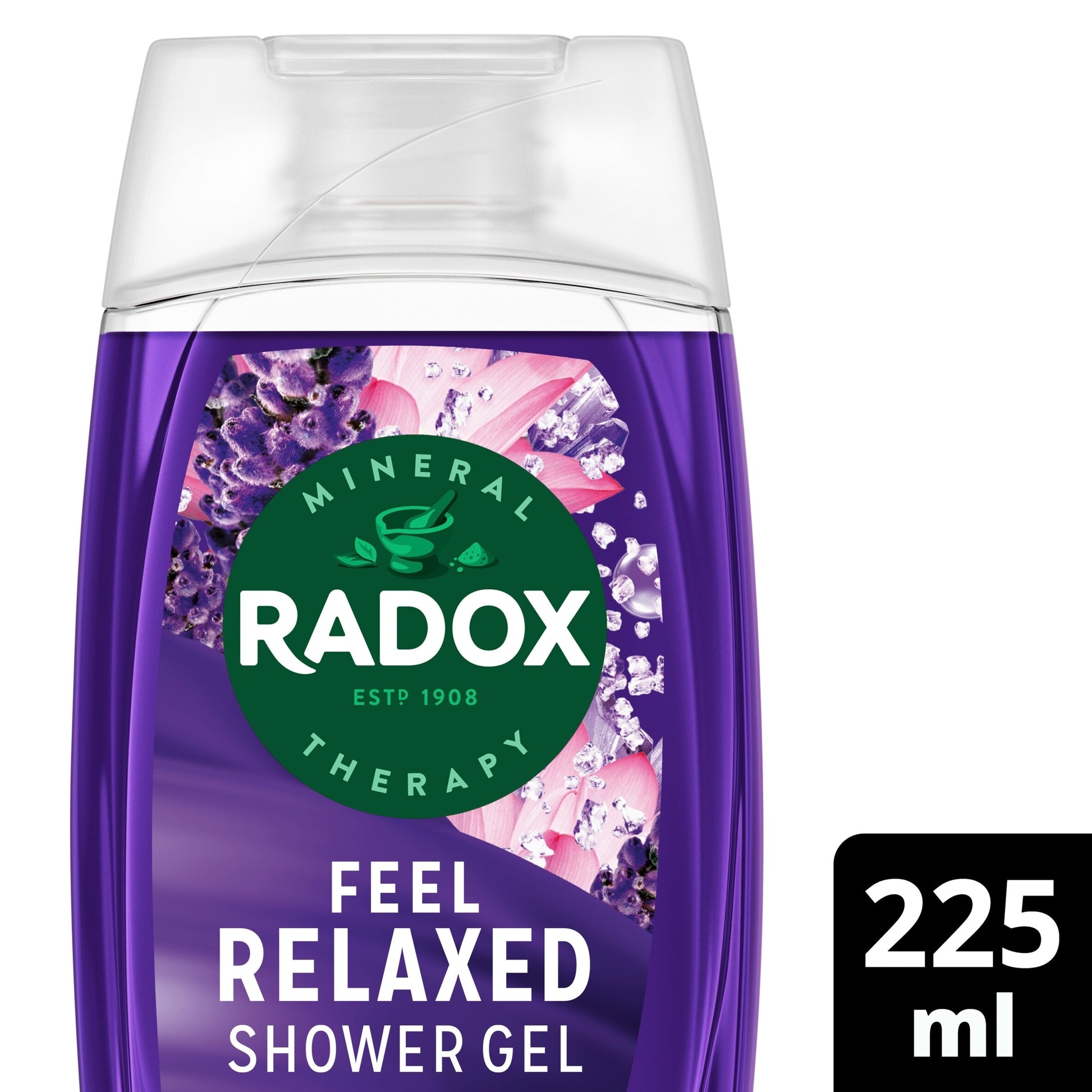 Radox Lavender Feel Relaxed Shower Gel Body Wash 225ml — image 1