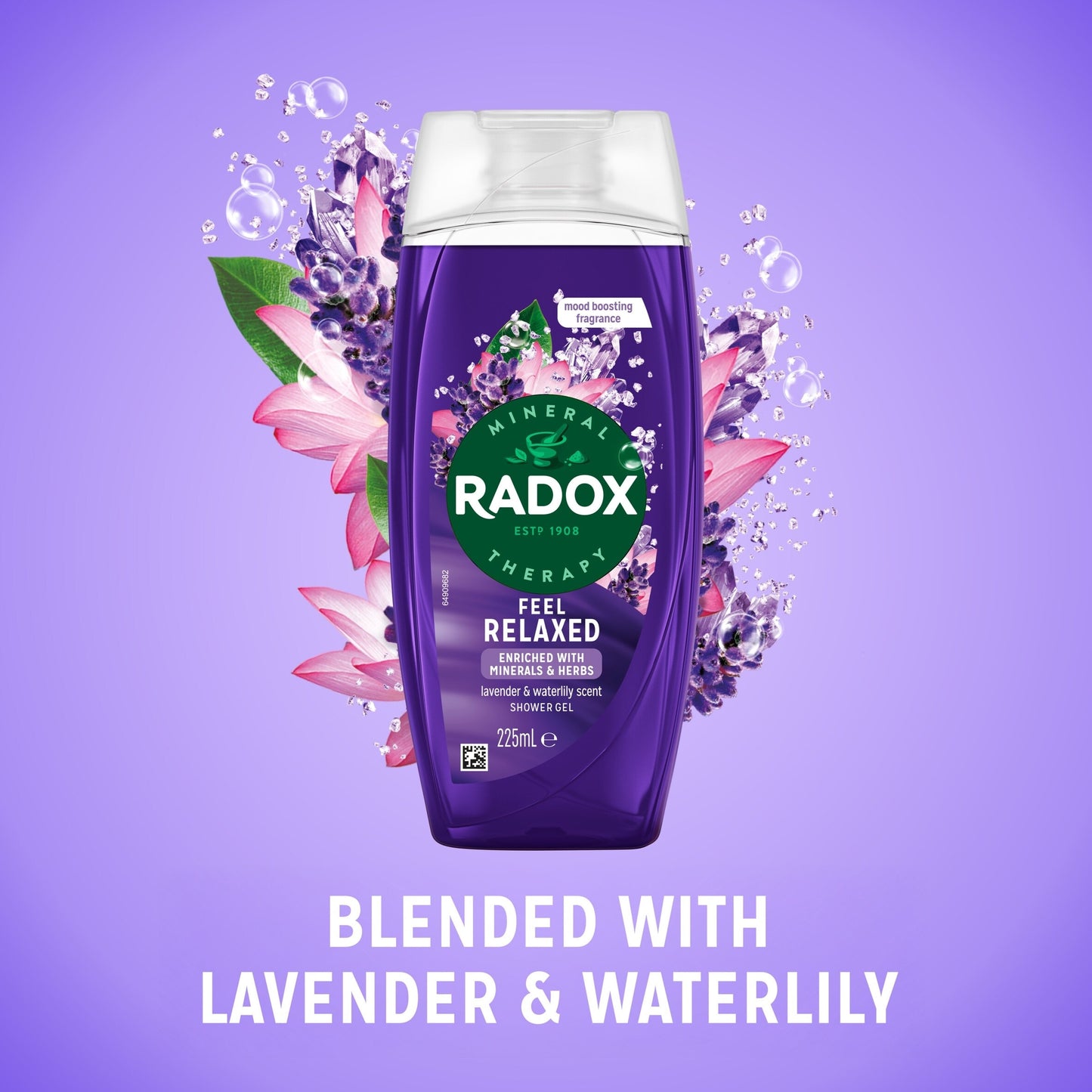 Radox Lavender Feel Relaxed Shower Gel Body Wash 225ml — image 2