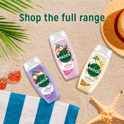 Radox Lychee & Vanilla Feel Renewed Shower Gel Body Wash 225ml — image 4