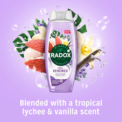 Radox Lychee & Vanilla Feel Renewed Shower Gel Body Wash 450ml — image 2