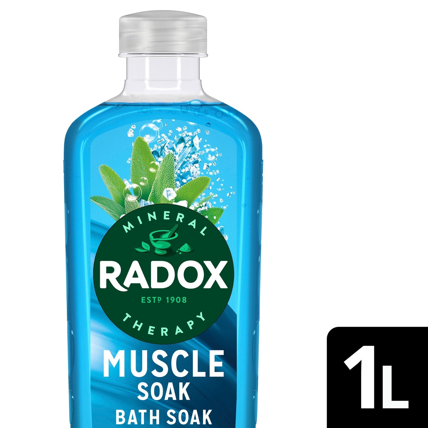 Radox Muscle Soak Bath Soak Bubble Bath 1L — image 1