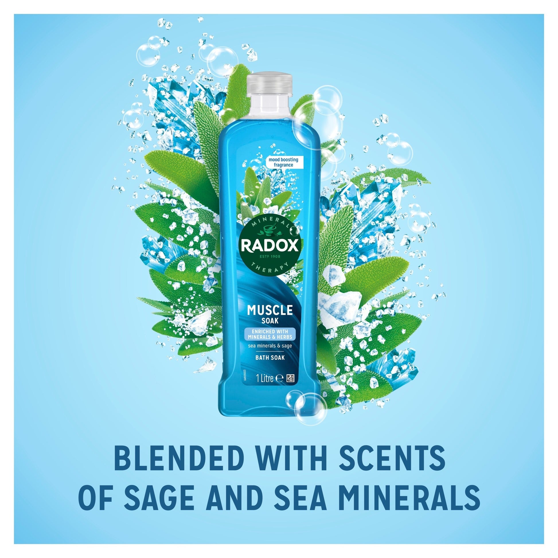 Radox Muscle Soak Bath Soak Bubble Bath 1L — image 2