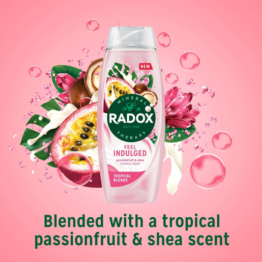 Radox Passionfruit & Shea Feel Indulged Tropical Blends Shower Gel Body Wash 450ml — image 2