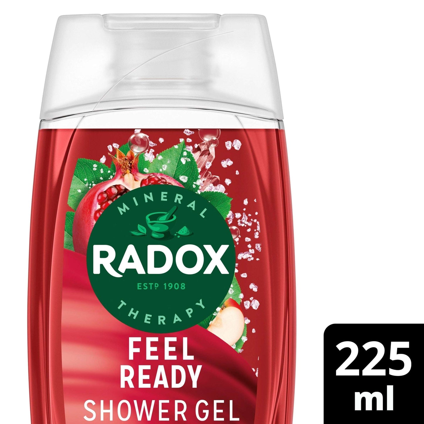 Radox Pomegranate & Apple Feel Ready Shower Gel Body Wash 225ml — image 1
