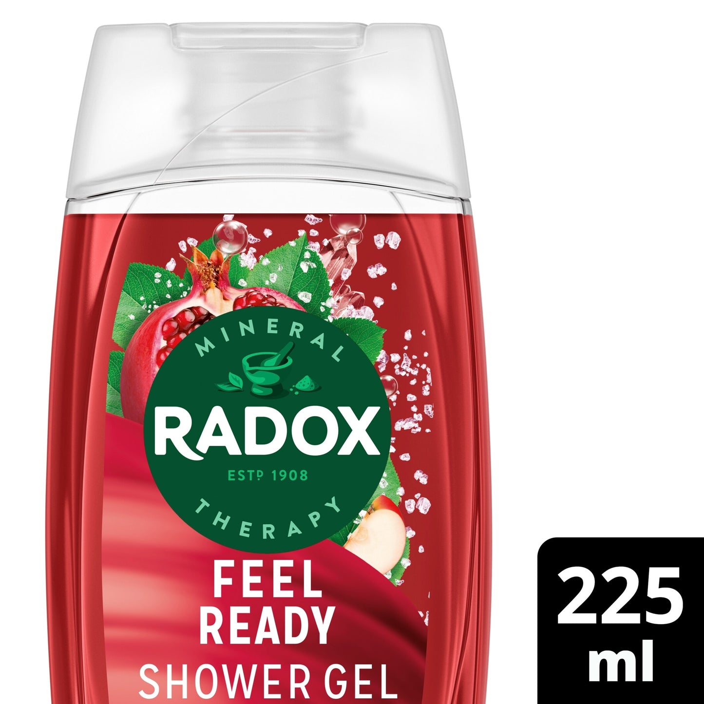 Radox Pomegranate & Apple Feel Ready Shower Gel Body Wash 225ml — image 1