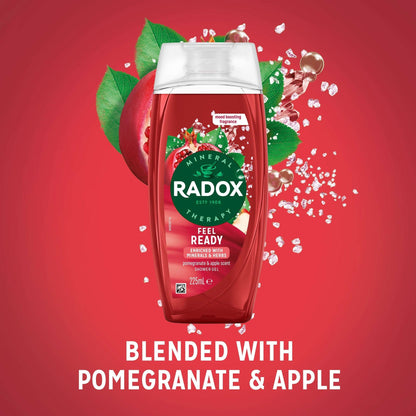 Radox Pomegranate & Apple Feel Ready Shower Gel Body Wash 225ml — image 2