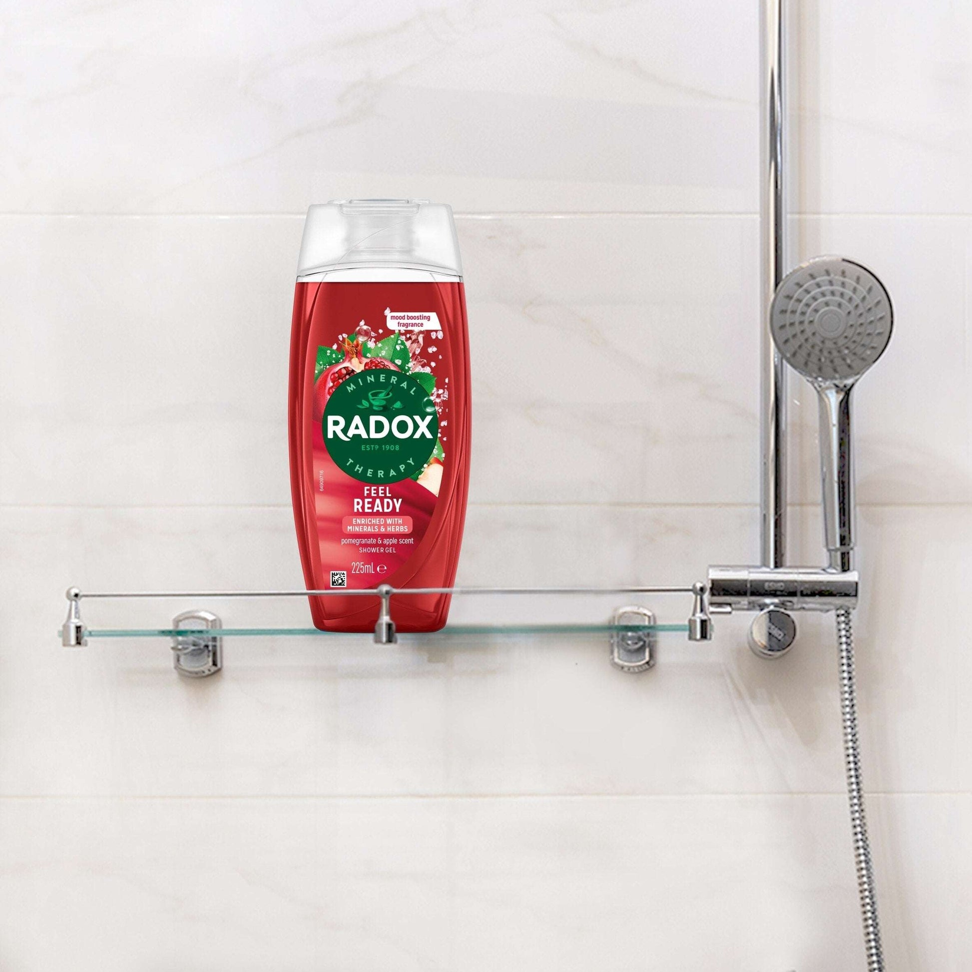 Radox Pomegranate & Apple Feel Ready Shower Gel Body Wash 225ml — image 4