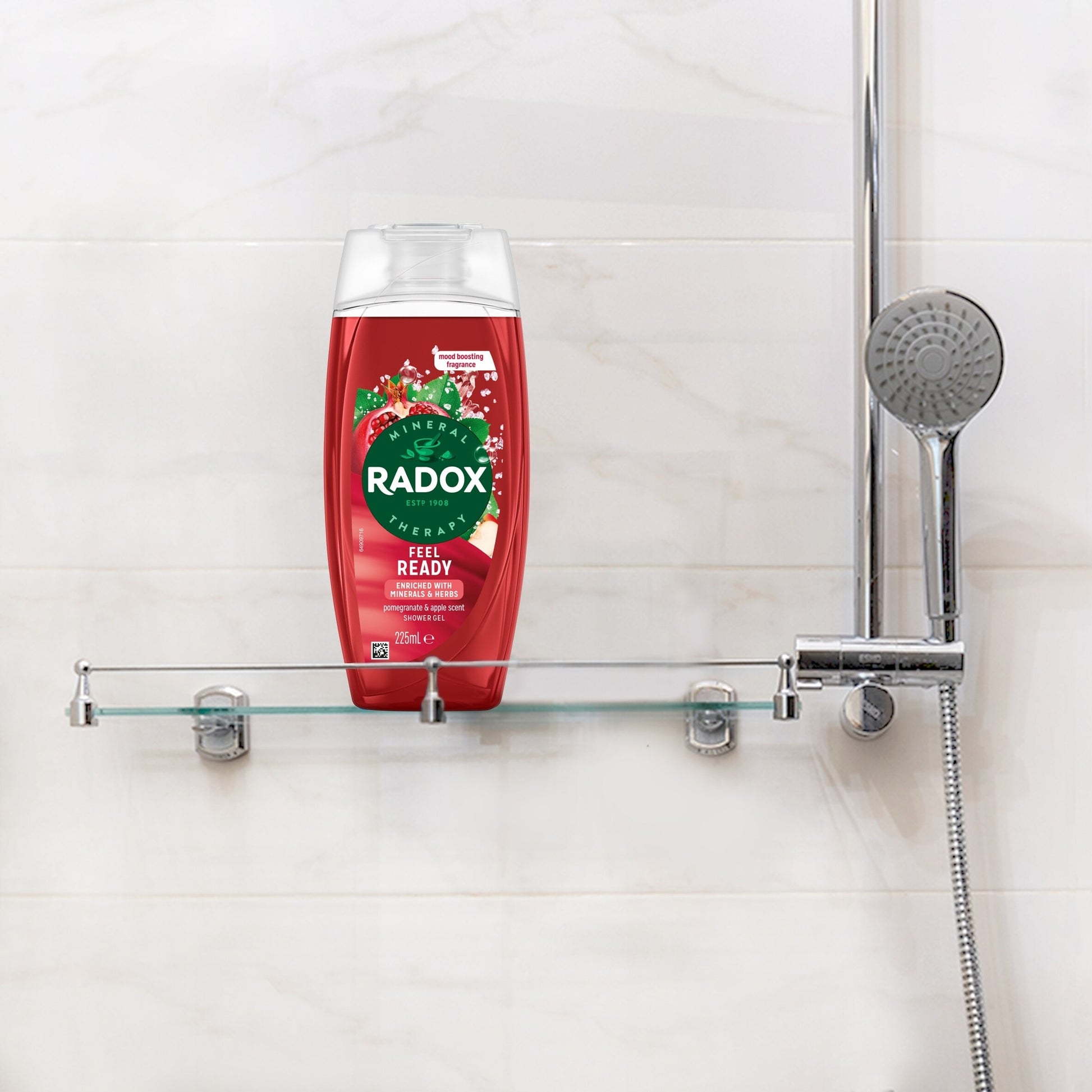 Radox Pomegranate & Apple Feel Ready Shower Gel Body Wash 225ml — image 4