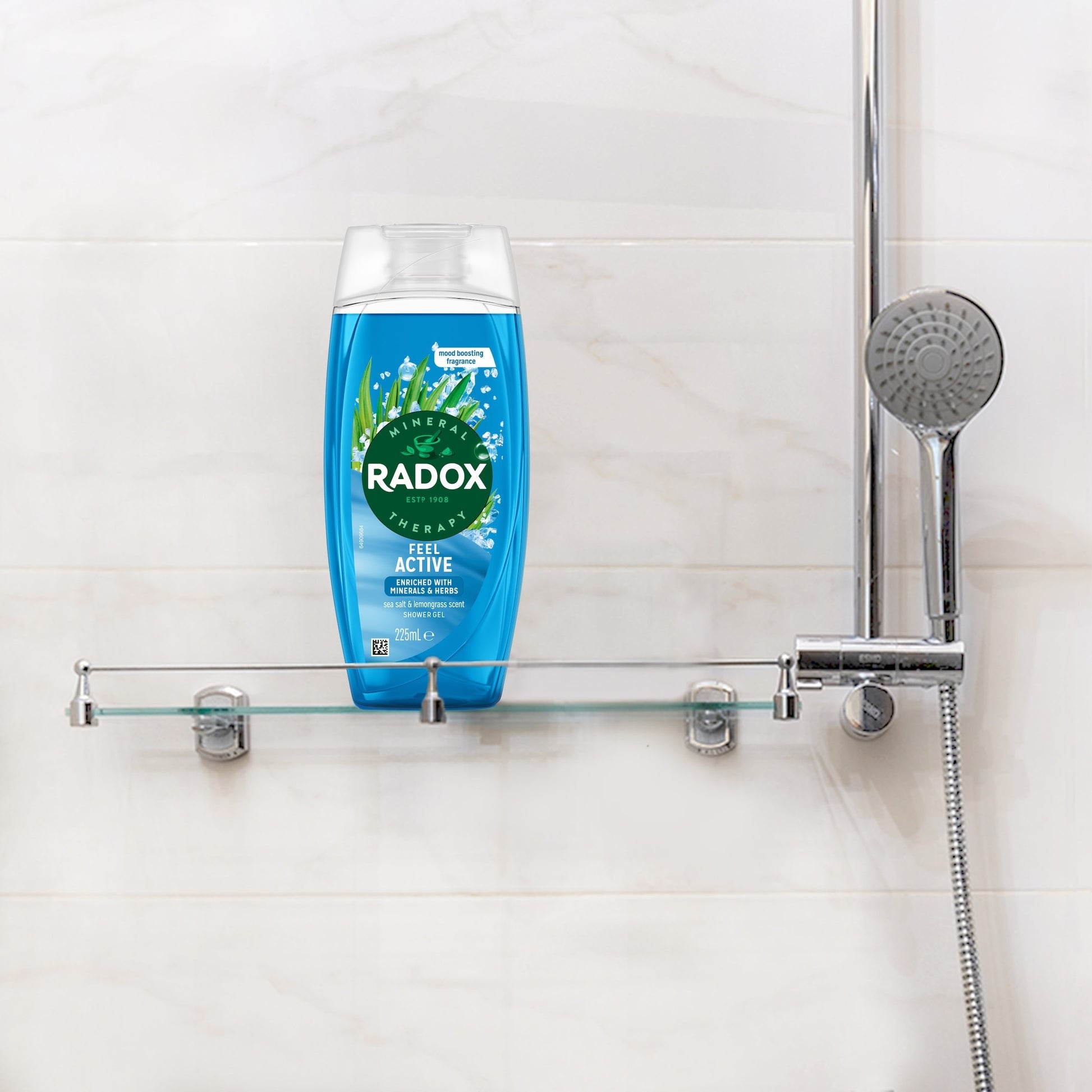 Radox Sea Salt & Lemongrass Feel Active Shower Gel Body Wash 225ml — image 4