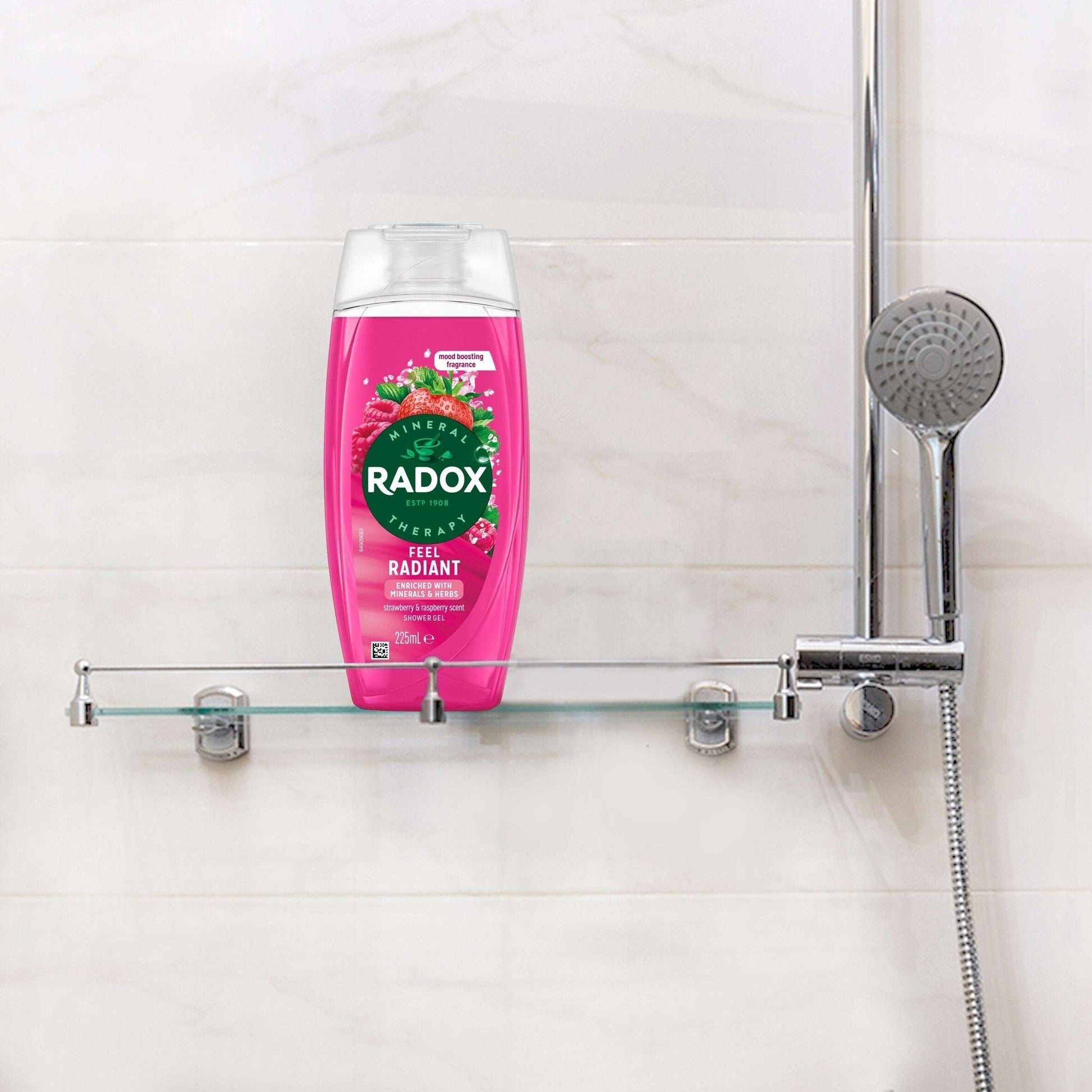 Radox Strawberry Feel Radiant Shower Gel Body Wash 225ml — image 4
