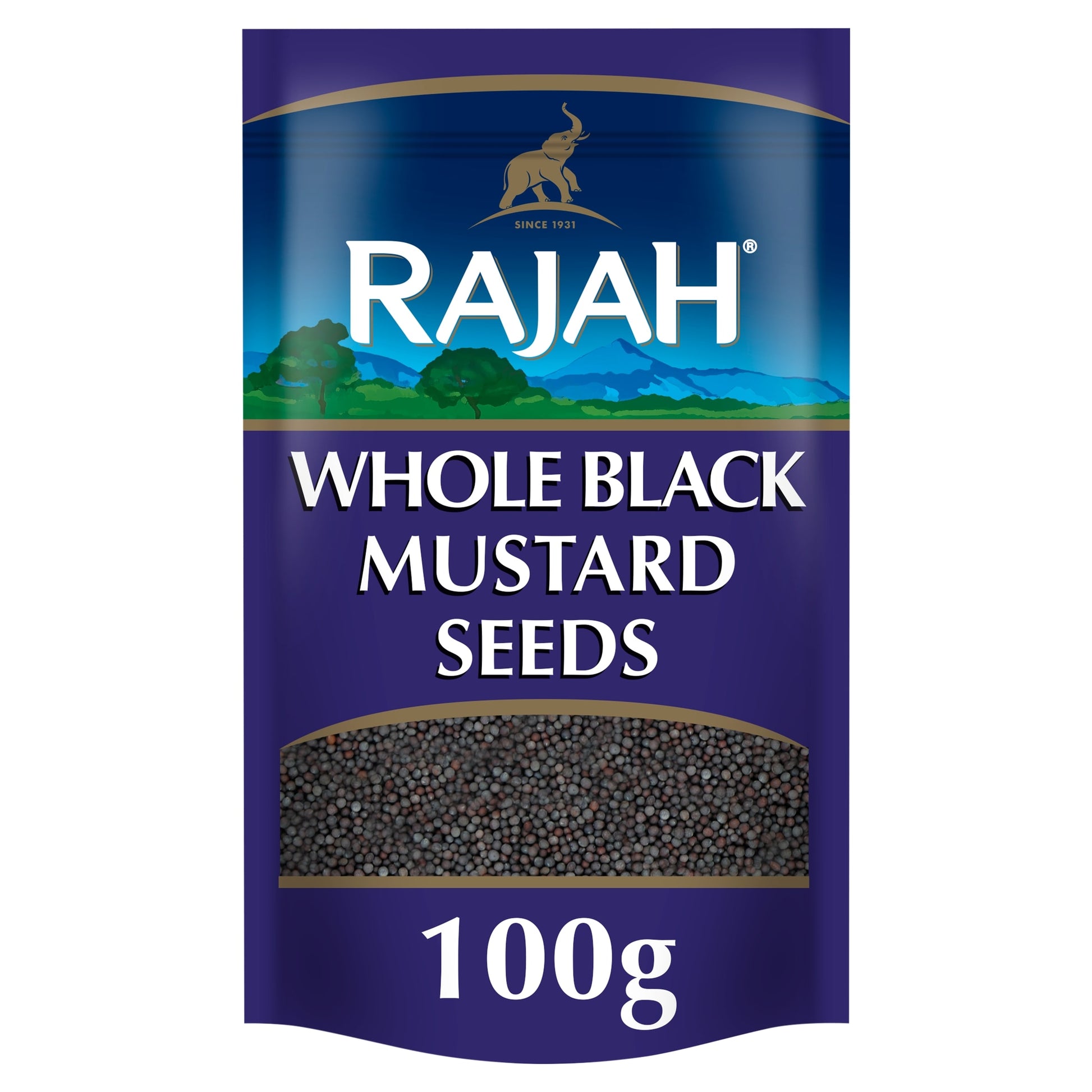 RAJAH WHOLE BLACK MUSTARD SEEDS 100G — image 1