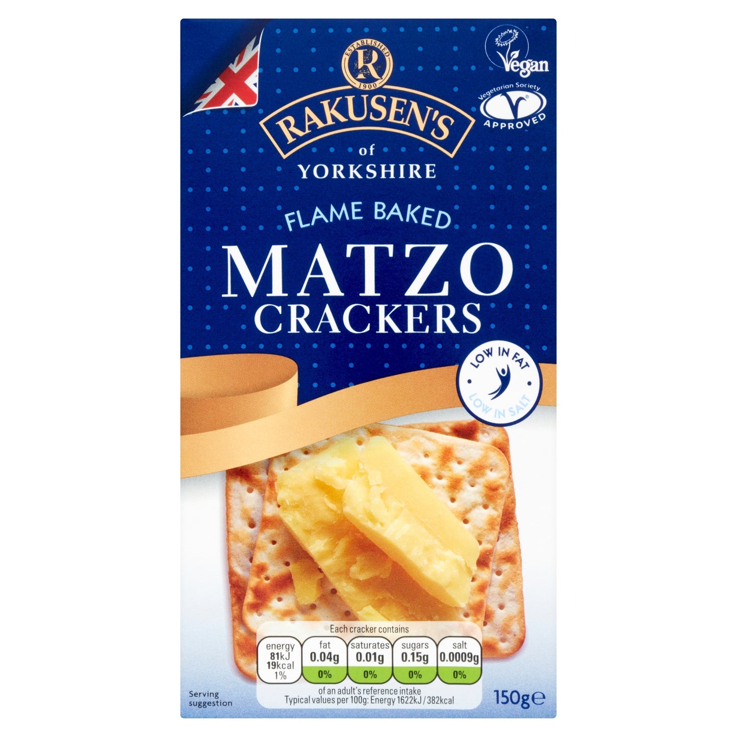 Rakusens Matzo Crackers 150G — image 1