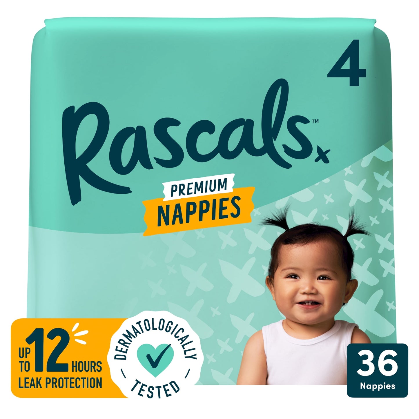 Rascals Premium Nappies Size 4 36 Pack — image 1