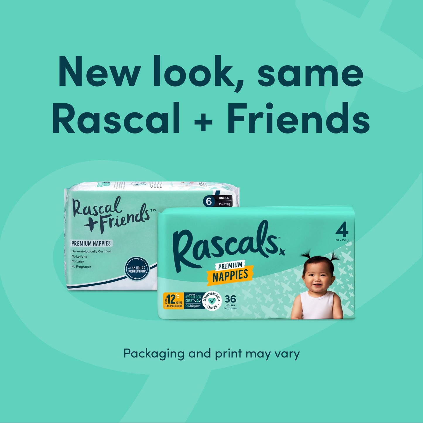Rascals Premium Nappies Size 4 62 Pack — image 2